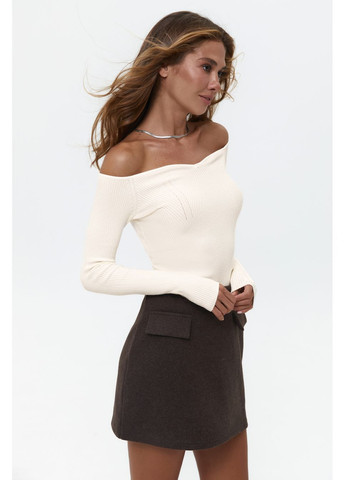 з фігурним вирізом, black Solmar Джемпер (367088083)