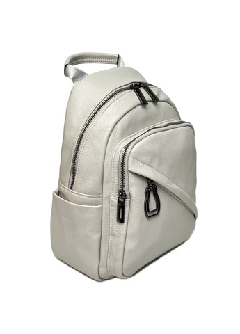 Міській рюкзак натуральна шкіра світор-сірий 727 l.grey VivaVerba (395423217)