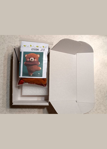 Набір для валяння Ведмедик танцюрист + шнурок для мобільного телефону + інструменти No Brand 2602 (316257971)