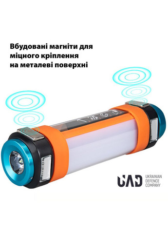 Ліхтар-лампа кемпінговий + повербанк 5200 мА·год водонепроникний з магнітом ( LT-01) UAD (367982869)