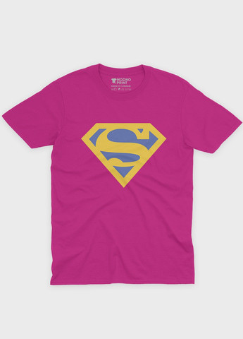 Розовая демисезонная футболка для мальчика с патриотическим принтом (ts001-3-fuxj-005-1-060) Modno