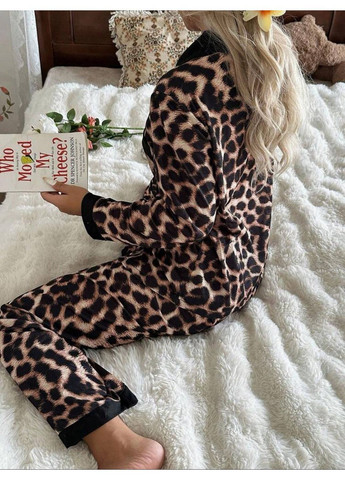 Черная всесезон пижама рубашка + брюки Україна UMButik