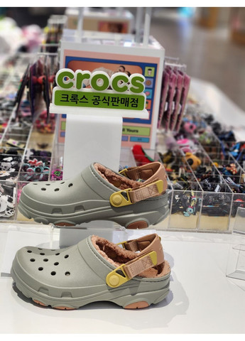 Крокс Класік Клог Утеплені Сірий All Terrain Clog Gris Crocs Lined (358063628)