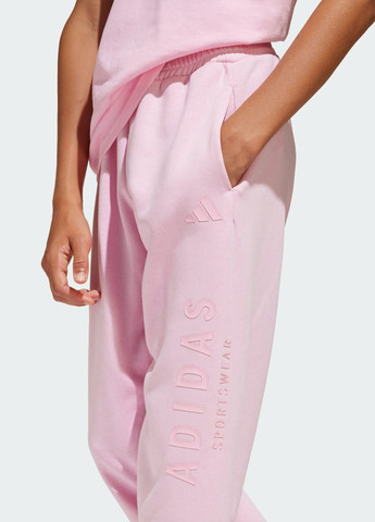 Розовые спортивные демисезонные брюки adidas