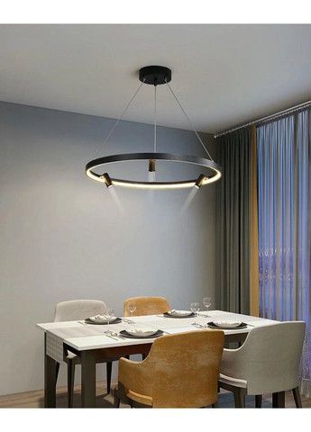 Люстра світлодіодна підвісна LED світильник для квартири на стелю ледве 26829 Чорний 35-180х60х60 см. Sunnysky (335974905)