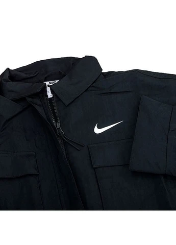 Черная демисезонная ветровка essntl wvn jkt field Nike