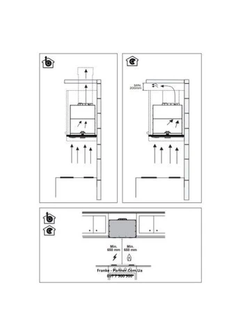Вытяжка кухонная (305.0665.365) FRANKE Box Flush EVO FBFE BK MATT A70 (401135584)