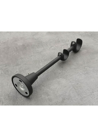 Карниз Савона гладка штанга подвійний відкритий 25/19 мм 400 см Чорний матовий Quadrum (352778174)