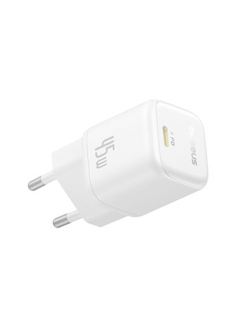 Мережевий зарядний пристрій Fast Charger 1C 45W EU Moon White (P10176800213-00) Baseus PicoGo GaN (365817638)