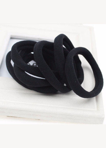 Гумки для волосся Калуш, мікрофібра, 6 см, чорні, 2 шт No Brand (340483423)