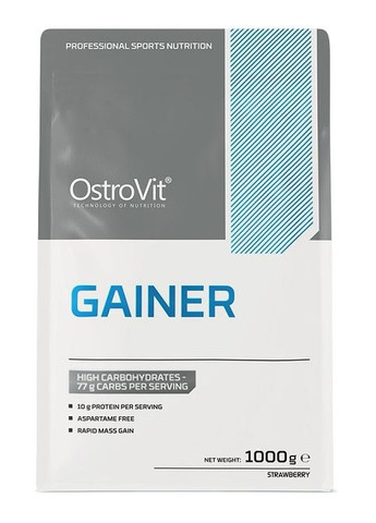 Gainer 1000 g /10 servings/ Strawberry Ostrovit (286331618)