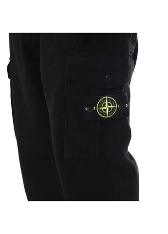 Черные кэжуал демисезонные брюки Stone Island
