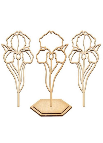 Набор для витражной живописи по номерам "Нежная ирис" FDSGK-013 No Brand (365638287)