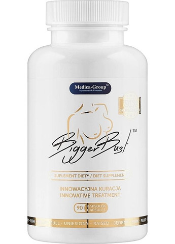 Пищевая добавка для увеличения груди Bigger Bust 90шт (1061482-44909874) Medica-Group (368603230)