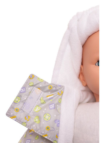 Человечек на флисе в пуговку серый 74 см (27727) BABYKROHA (315340814)