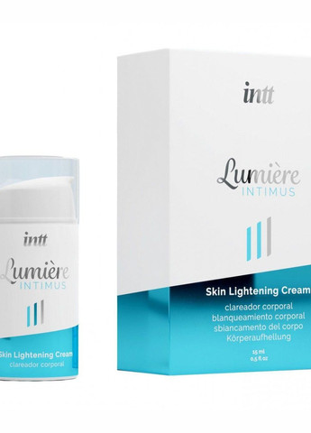 Крем для осветления кожи Lumiere (15 мл) для всего тела и интимных зон, накопительный эффект Intt (303903596)