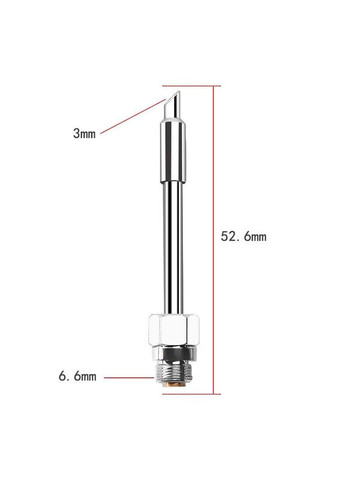 Жала, наконечники для портативного паяльника (конус, лезвие, цилиндр) набор 3 шт. No Brand (322567897)