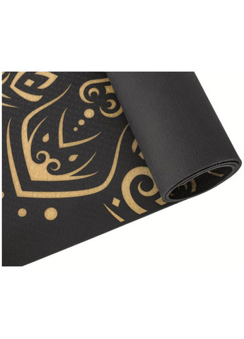 Йога-мат Mandala TPE 5 мм з золотим Queenfit (361952346)