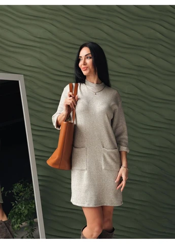 Бежева кежуал сукня Fashion Girl