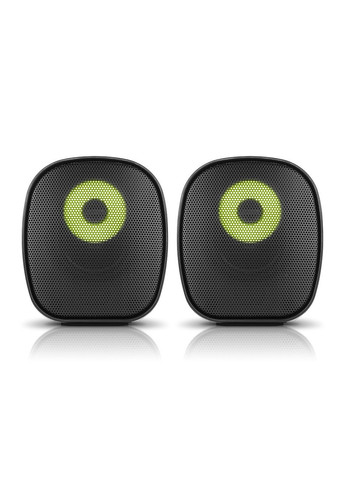 Колонки S-55 black (6Вт, USB, підсвічування) Real-El (333824421)