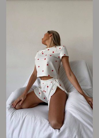 Біла всесезон жіноча піжама Fashion