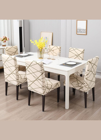 Чехол на стул универсальный трикотажный 012 Love You (306459465)