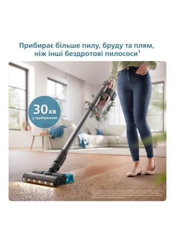 Купити 🔥 Моющий Пылесос XC7055/01 Aqua | 🌪️ PowerCyclone 12, до 80 мин Роботы | Моющий Модуль Aqua + LED Насадки | Сухое т Philips (366883035)