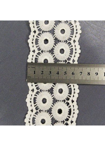 (1 метр) Кружево макраме 6,5 см цвет - айвори (17М-HL0301-1) Plus-plus (352747904)