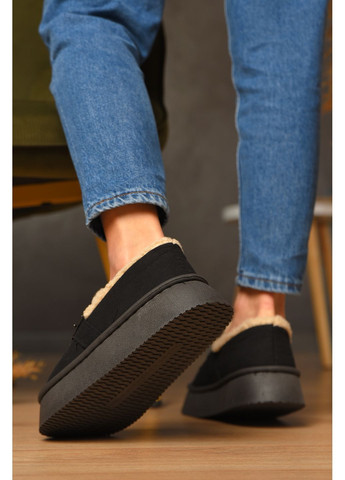 Уггі жіночі на хутрі чорного кольору Let's Shop (369924152)