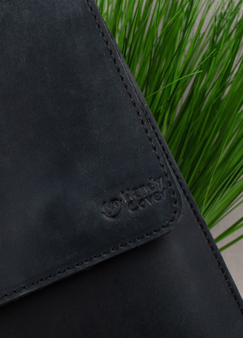 Чохол для MacBook Air 13" шкіряний на магнітах (папка-конверт А4) 801 чорний крейзі HandyCover (297157594)