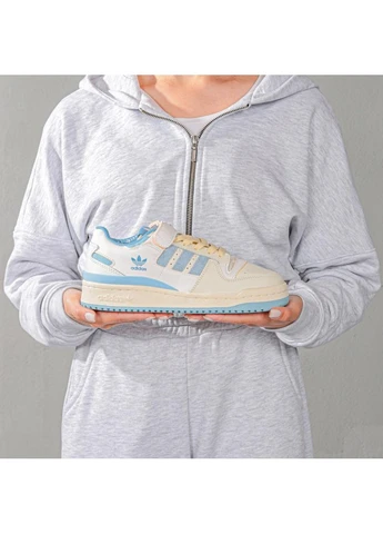 Синій кросівки чоловічі adidas forum 84 low carolina blue адідас форум 84 сині демісезон No Brand