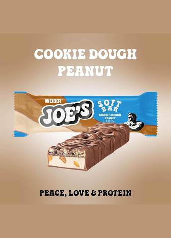 Протеиновый батончик Joe`s Core Soft Bar 12х50 г, печенье-арахисовая паста Weider (324774304)