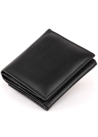 Компактний гаманець жіночий ST Leather Чорний Верховинка 19256 (398291985)