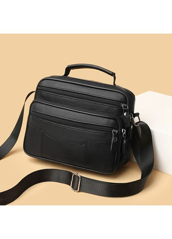 Мужская сумка-барсетка с ручкой кожаная с ремнем через черное плечо BX-14440B Bexhill (341309618)