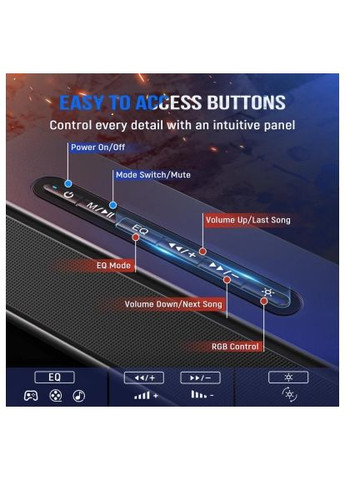 Акустична система (A22) Fifine A22 Gaming RGB Black (366157130)