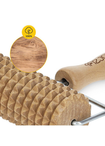 Масажний ролик для тіла ручний, дерев'яний () 4FIZJO P-5905973400251 (360890098)
