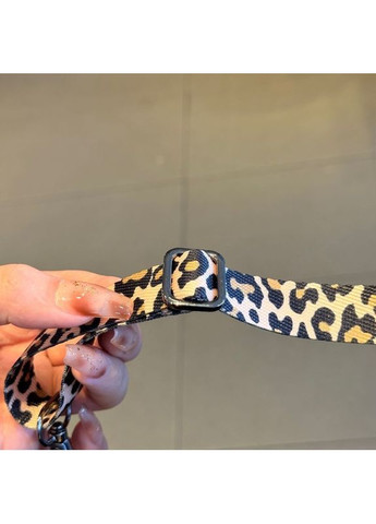 Универсальный текстильный ремешок-шнурок для телефона регулируемый по длине в расцветке леопард No Brand (328958180)