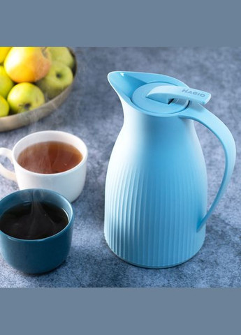 Термоглечик пластиковий зі скляною колбою 1 л (MG-1081) Magio (334008966)