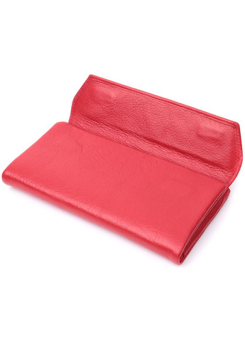 Портмоне для жінок з блоком для карт з натуральної шкіри 22699 Червоний st leather (329146517)
