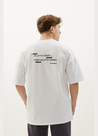 Біла футболка "виживуть ніжні… і переможуть!" а. пермяков Garne