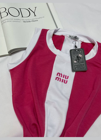 Розовое повседневный женское стильное платье - майка с разрезом футляр Україна с надписью