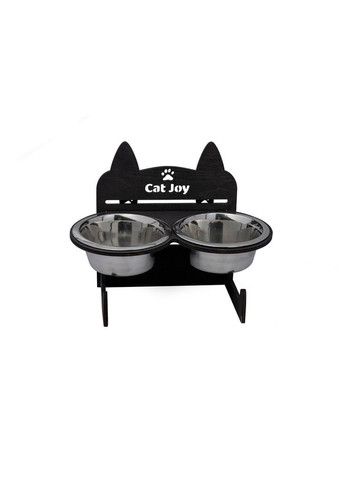 Кормушка для котів Мордочка з регулюванням висоти венге Cat Joy (301212352)