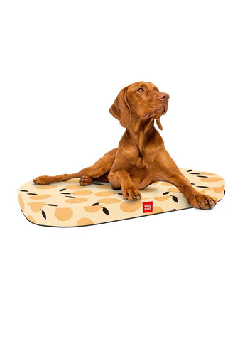 Лежанка для собак зі змінним чохлом Relax Апельсини М 80x55 см WAUDOG (283608604)