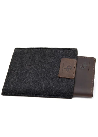 Матовая кожаная обложка на паспорт GRANDE PELLE коричневая (sku_11481) No Brand (327819609)
