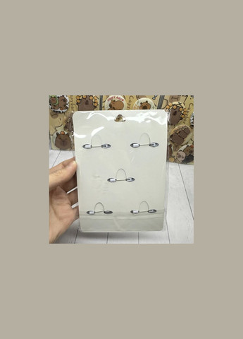 Набір значків Капібара Capybara фан піни на одяг, пенал, рюкзак 5 штук випадковий набір No Brand (329880754)