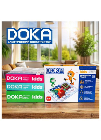 Конструктор электронный Собираем радио (D70703) DOKA електронний Збираємо радіо (366690433)