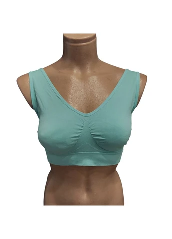 Блакитний топ безшовний топ-бюстгальтер figur body super-bh без кісточок 40/42,44/46,xxl Lingerie без кісточок