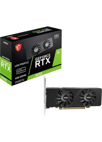 Видеокарта NVIDIA GeForce RTX 3050 LP E 6G OC MSI (370034098)