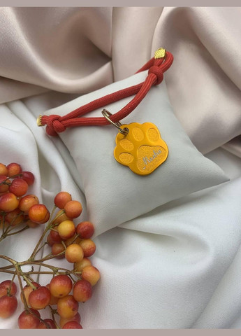 Адресник лапка кольорова алюміній 28*27 мм Konik (338850418)