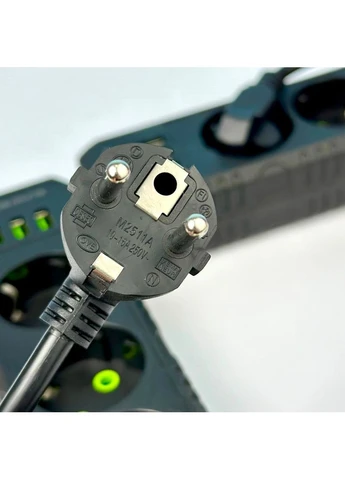 Сетевой фильтр-удлинитель 4 розетки 3USB 2500W 6 метров UA No Brand (400272066)
